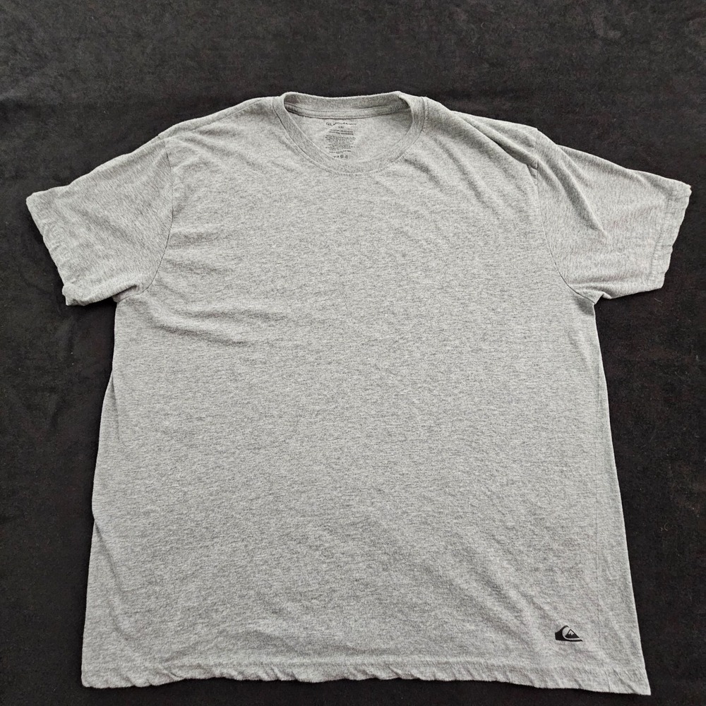 Quiksilver Gray Short Sleeve Cotton Blend T-Shirt Men's XL